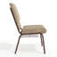 Chaise d'égelier en tissu avec support pour livres Mikolaj-2064065295