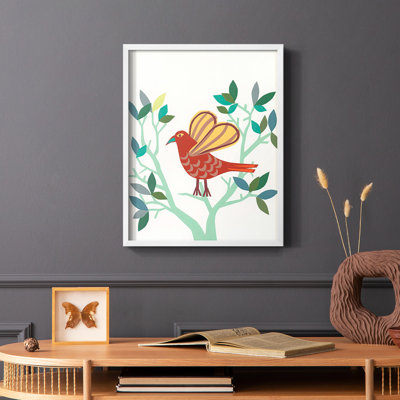 Whitty Bird I, reproduction encadrée - bois massif