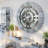 Wall Clock 24" Oversized for Living Room decor with Real Moving Gears England Collection-107103002