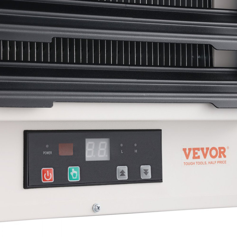 5000-Watt Black Electric Garage Heater with Digital Controls and Remote