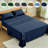 Luxury Cooling Bed Sheet King Size Set - Ultra-Soft Bamboo Viscose Microfiber Bedding with Deep Pockets, Natural Bamboo Leaf Design and Cooling Technology, Ideal for Hot Sleepers - All-Season Comfort, Deep Pockets Fit Up to 16 Inch Mattress, Machine-122871995-122872000