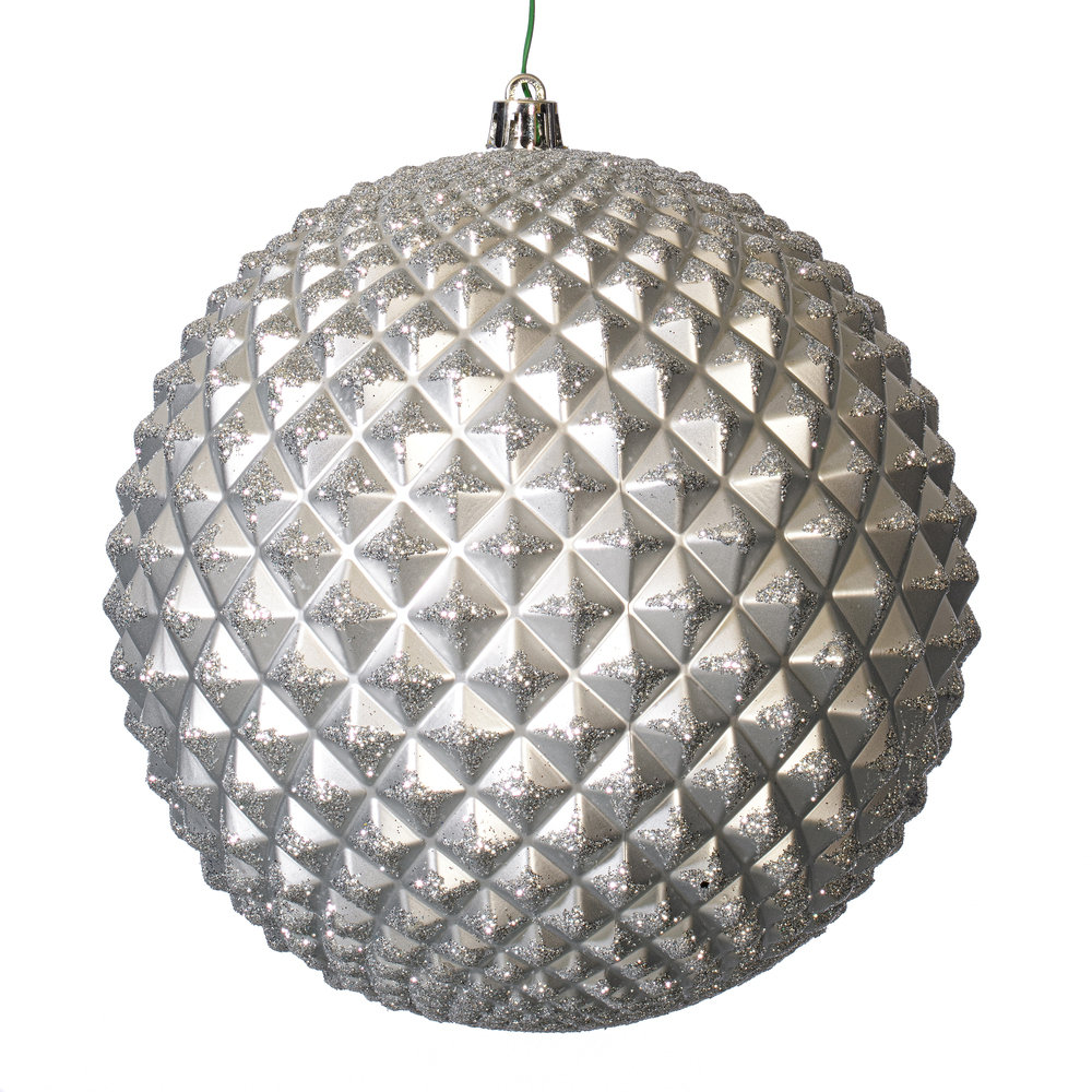 Durian Glitter Ball Ornament (Set of 4) The Holiday Aisle® 