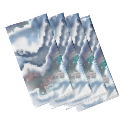 Ashawn Polyester Abstract Square Napkin