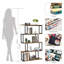 Trigg 127.5cm H x 76cm W Iron Etagere Bookcase
