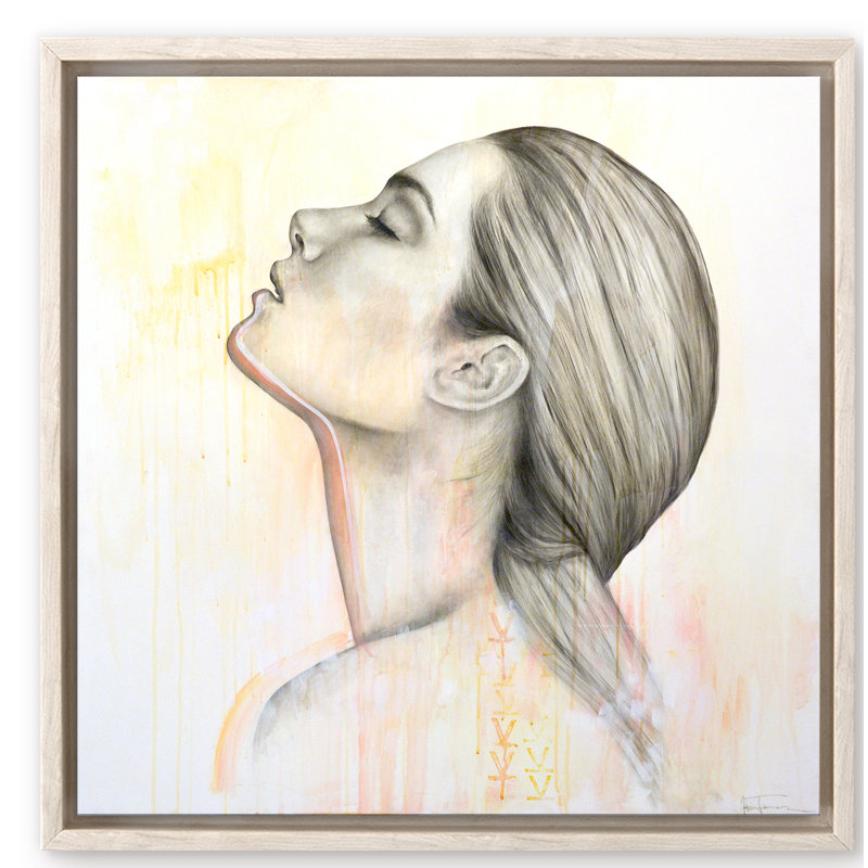 «Classic Elegance surrender I» par Megan James, reproduction sur toile flottante, H 30 po x l 30 po x P 2,375 po, Beige