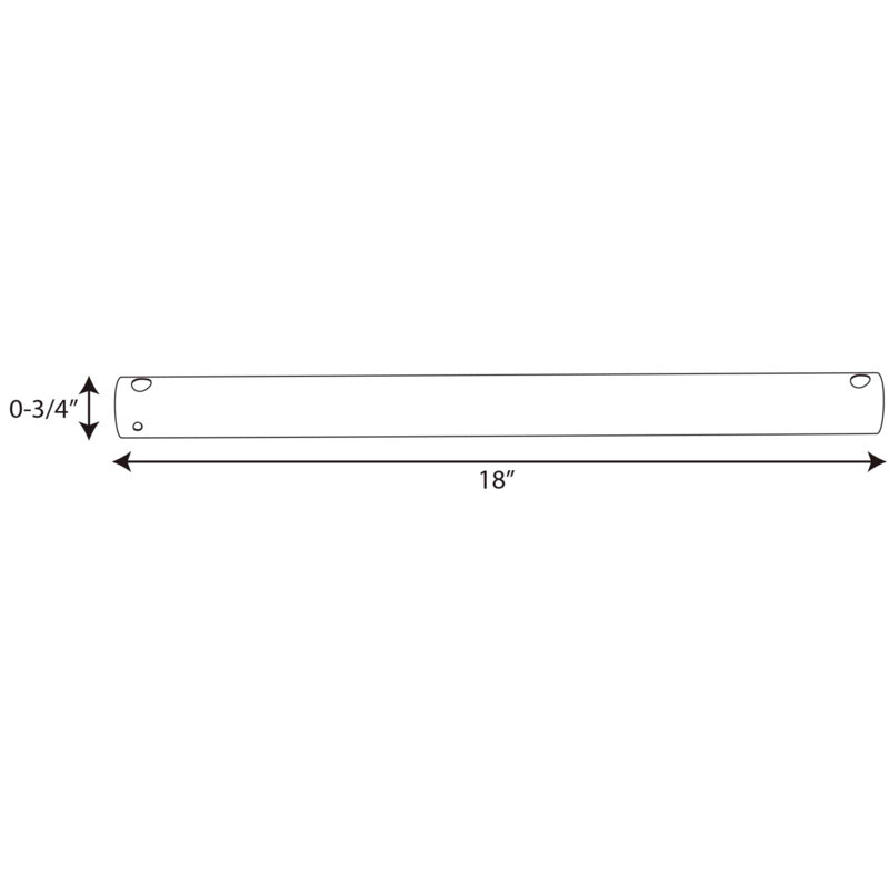 Polished Chrome 36-Inch Steel Ceiling Fan Downrod