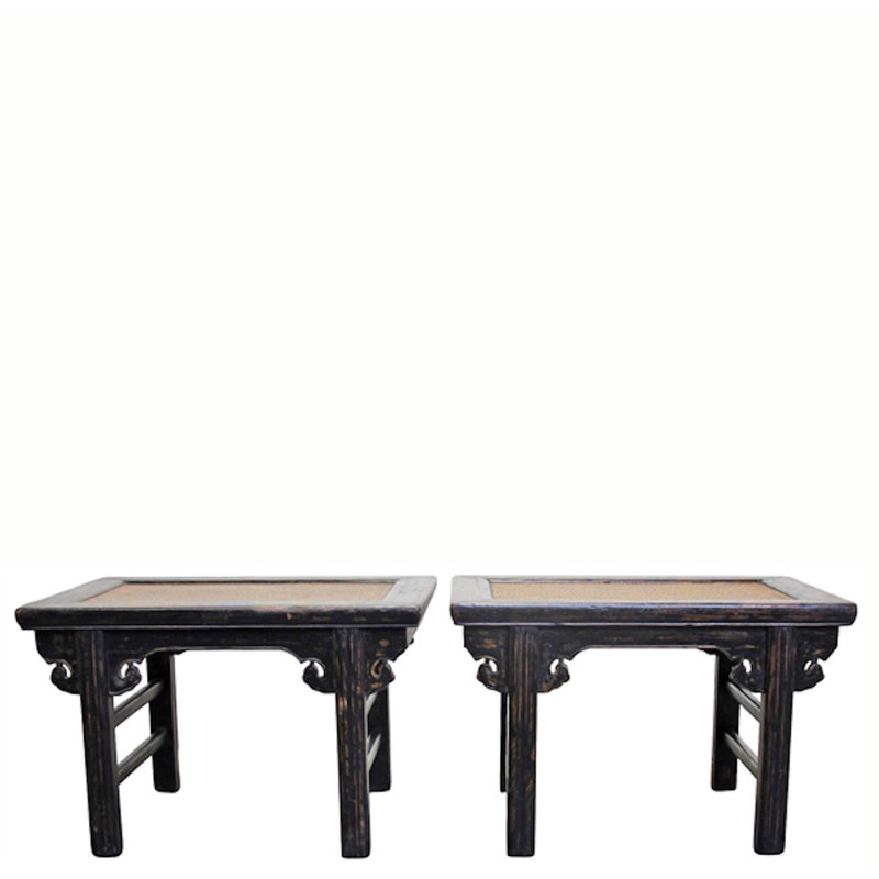 Pair of 19th Century Elm Side Tables