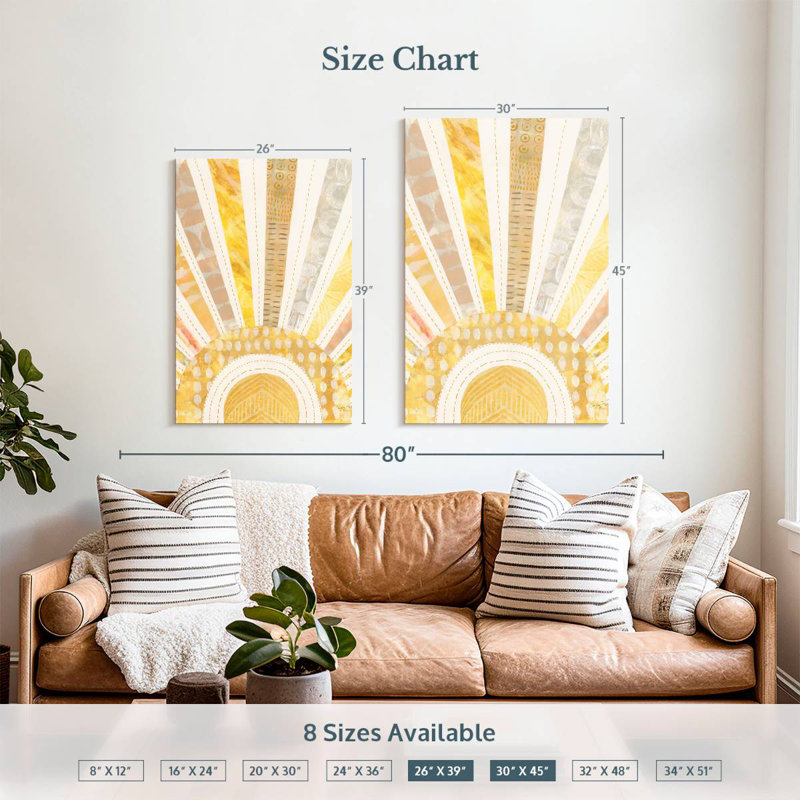Oberle Boho Sunshine I, 39" H x 26" W