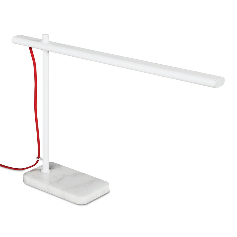 Lewis LED Desk Table Lamp, White
