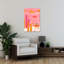 Camel In Pink Desert Colorful Dreamy Vibrant Cactus Animal Landscape Wall Art Print by Mathieu - Wrapped Canvas Print-1599774981