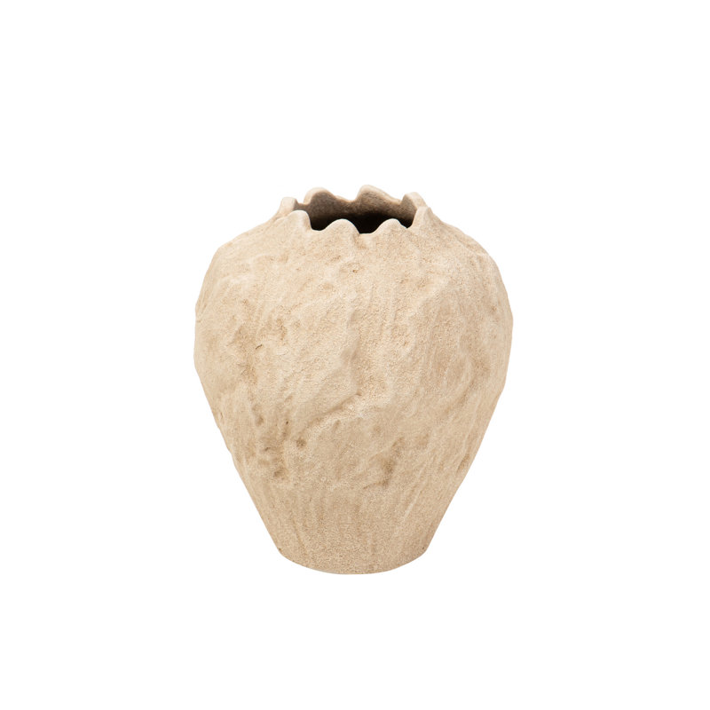 CERAMIC VASE, 24cm, Brown