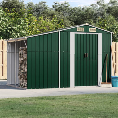 Brason Garden Shed 277x192.5x179 cm Galvanised Steel