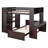 Twin size Loft Bed with a Stand-alone bed, Shelves,Desk,and Wardrobe-1418963731-1418963756
