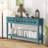 60.03" Console Table, Contemporary Sofa Table with Four Storage Drawers & Lower Shelf, Mid-Century Elegant, Entryway, Living Room, Bedroom-808687760
