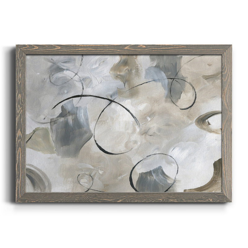 Crescendo - Peinture sur toile encadrée, Toile avec cadre gris, H 31 po x l 44 po x P 1 po