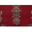 Grand tapis persan Kerman à motif floral rouge noué à la main 12 x 16