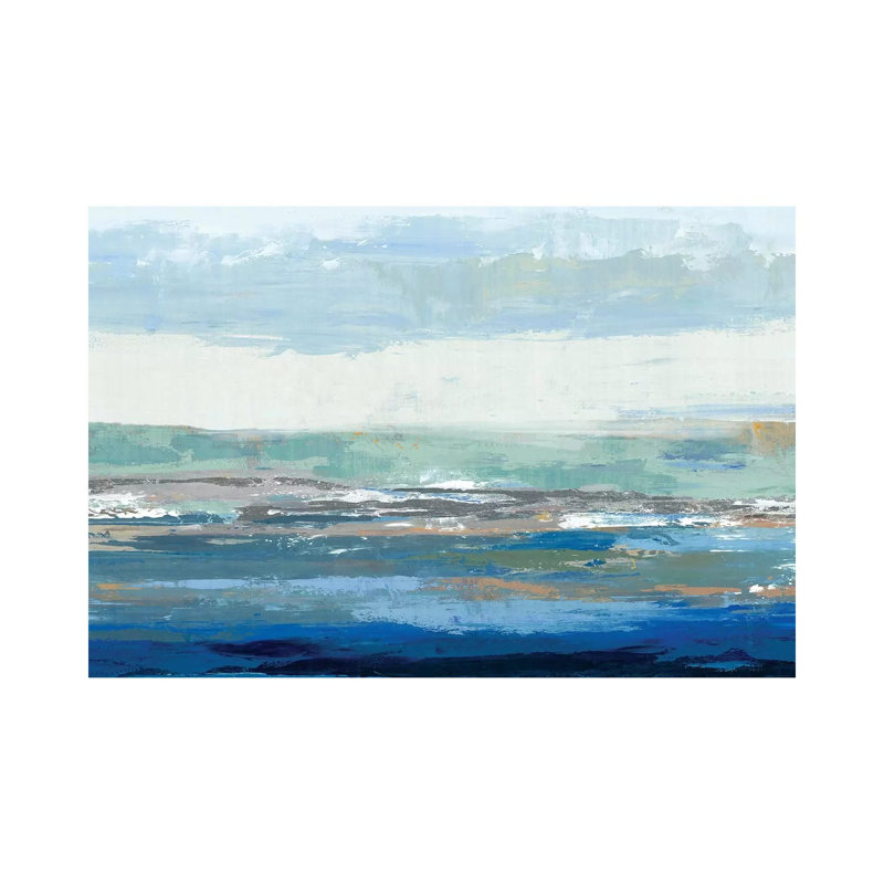 Big Wave 1 Piece Wrapped Canvas Painting, 101.6 cm H x 66.04 cm W x 3.175 cm D