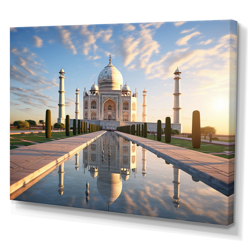 Islam Art Taj Mahal I, H 34 po x l 44 po x P 1,5 po, Toile tendue