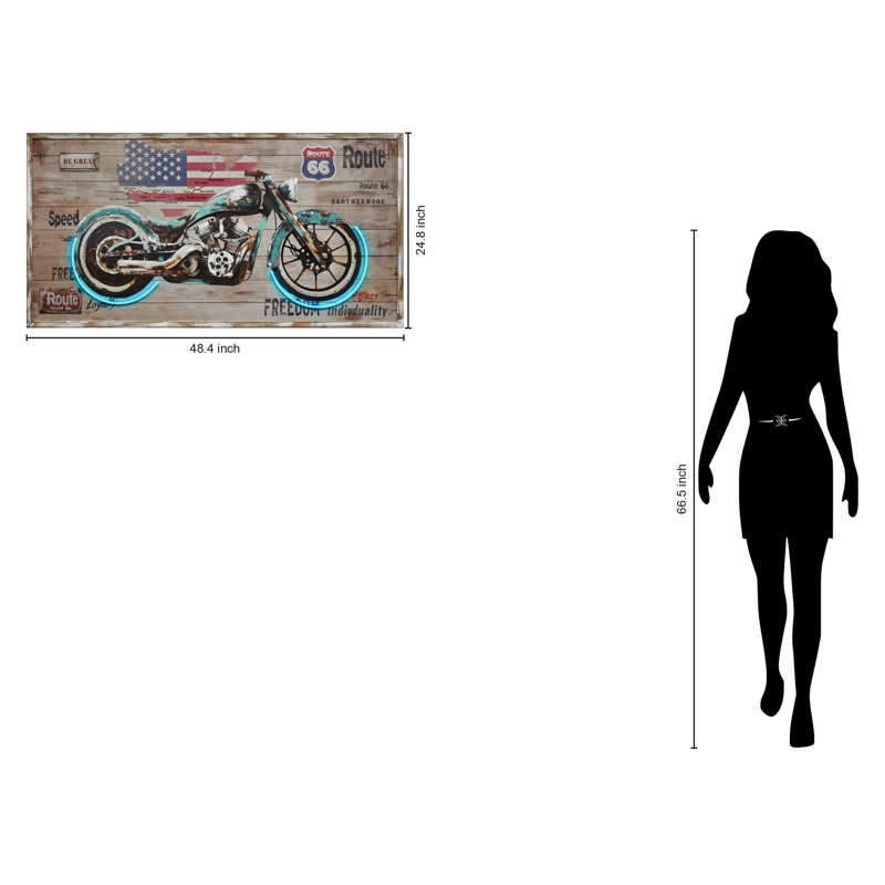 Art mural sur toile encadré Route 48 "x 25" Route Freedom
