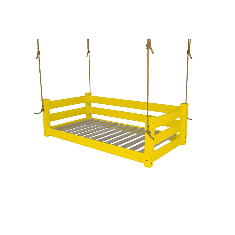 Lit de jour Devell, Simple, Jaune canari