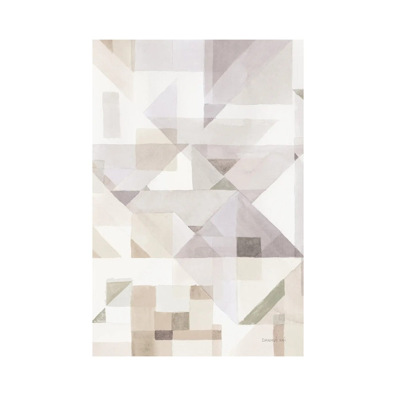 Try Angles III Neutral Sage by Danhui Nai - Wrapped Canvas Gallery-Wrapped Canvas Giclée