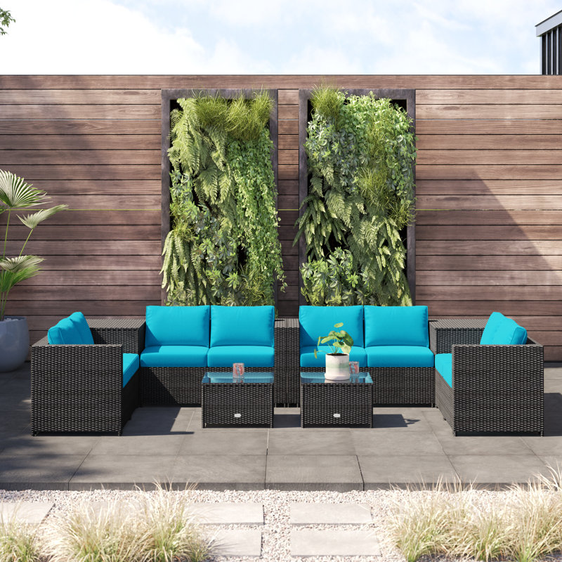 Ashriel Patio Conversation Set with Cushions