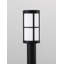 Black Metal Bollard Light