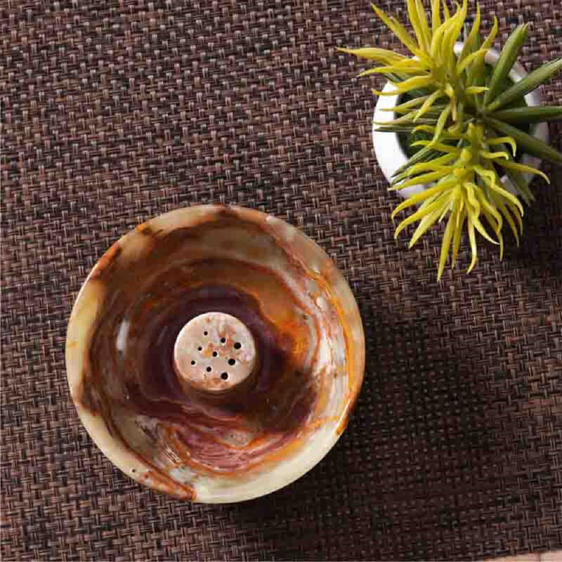 1 2'' H Marble Tabletop Dish