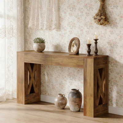 Table d'appoint élégante, console spacieuse, table de canapé