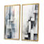 «Zen abstrait gris», 2 pièces sur toile-1592462845-1592462840