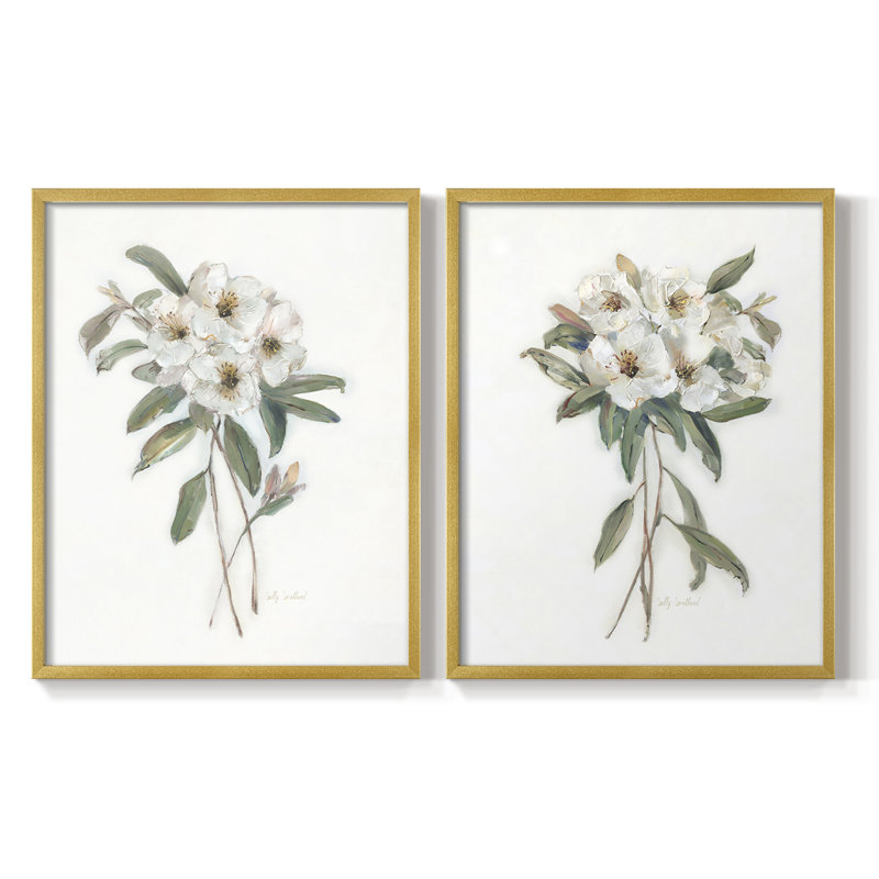 Impression encadrée Mountain Laurel I-Premium - prête à être accrochée - aucun clou requis - aucun clou requis, Doré