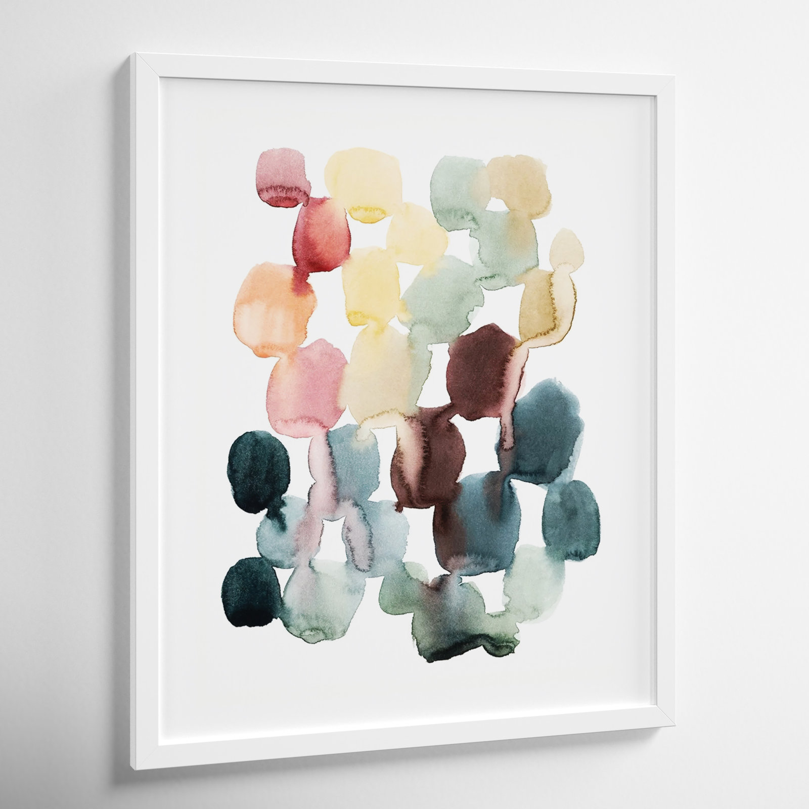 Desert Stones II by Grace Popp, 25" H x 21" W, White Framed Paper