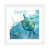 Toile avec cadre argenté