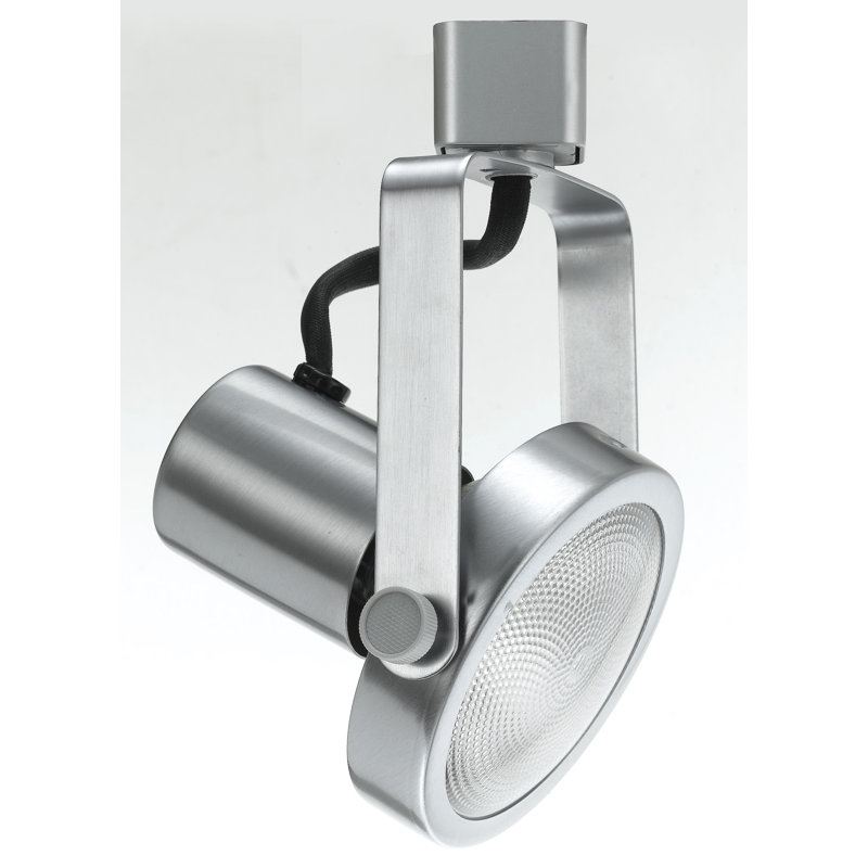 Adjustable Track Head, Brushed Steel, 16" H x 10.5" W x 11" D