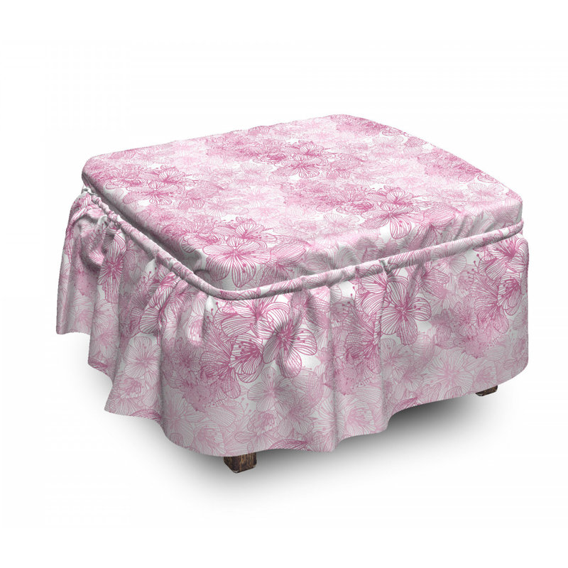 Housse pour repose-pieds cage de motif