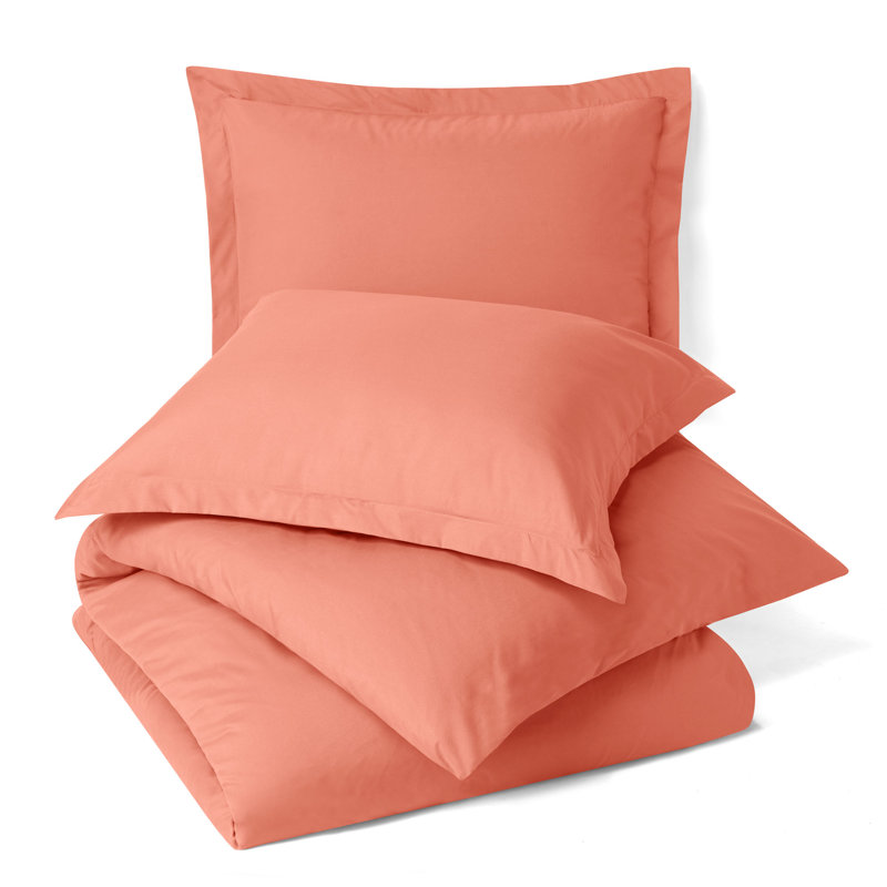  Ensemble de housse de couette ultra-doux, Rose brumeux, Housse de couette très grand californien et 2 tai