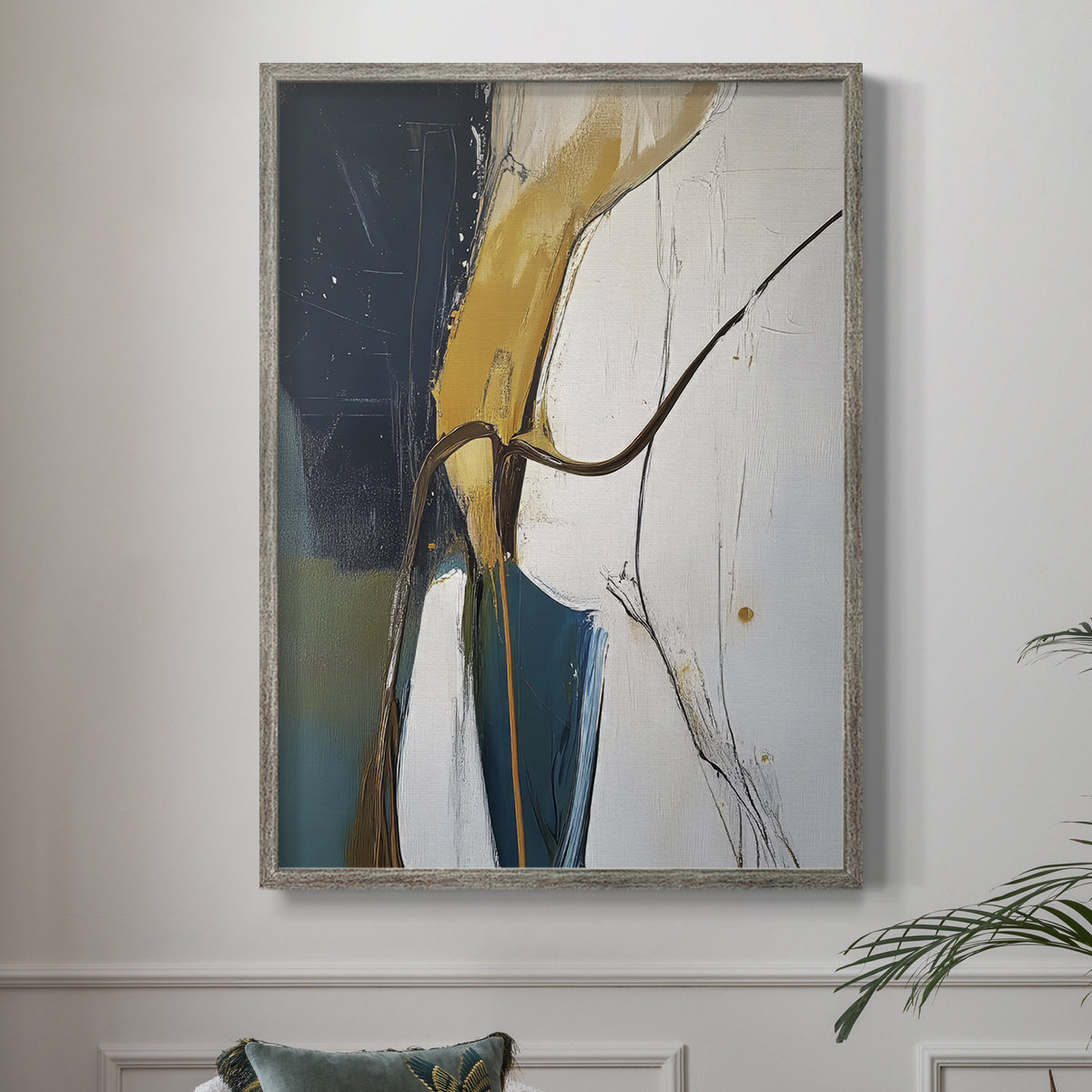 Ivy Bronx ABSTRACT Series DCXXVIII Framed Print - Solid Wood | Wayfair