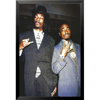 Suits - 2Pac And Snoop Dogg Music Sharp Dressed Men, Hip Hop Rappers Tupac Amaru Shakur And Snoop Dogg Rap Icons - Single Picture Frame Photograph