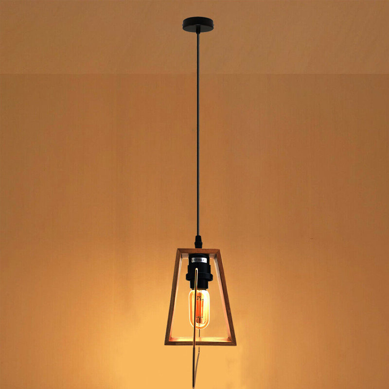 Romine 1 - Light Wood Single Pendant