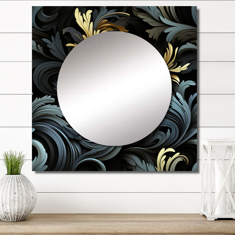 Fionbharr - Bohemian & Eclectic Square Mirror Wall Art For Bathroom, 29" x 29"