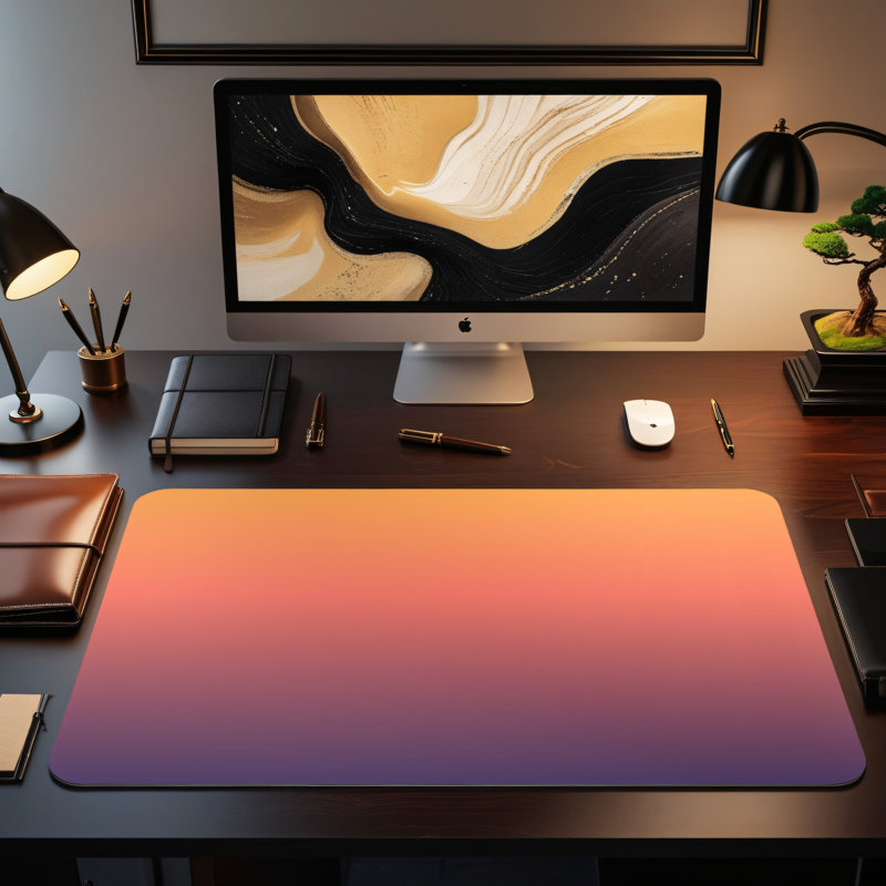 Polyester Desk Pad, 14.4x12.1