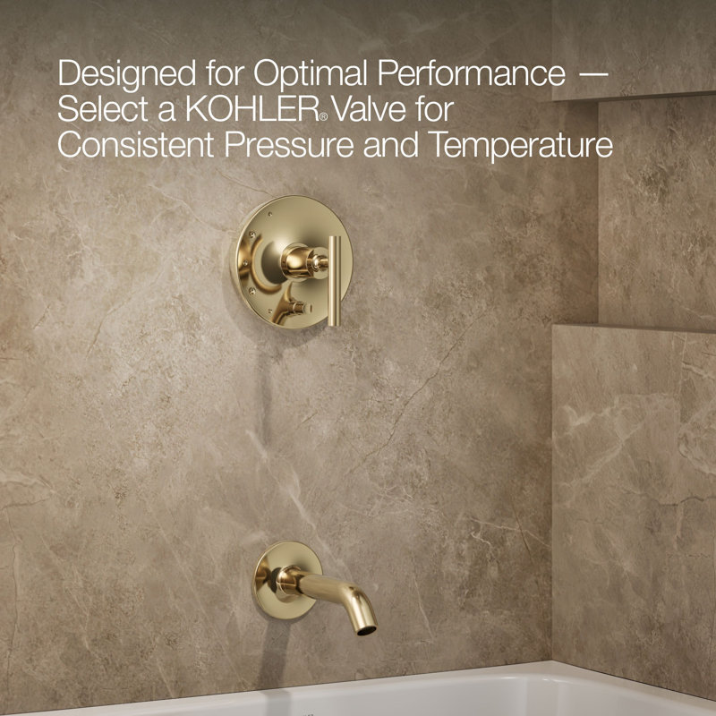 Purist® Tub and Shower Faucet, French Gold, Lever