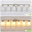 Applique murale à 6 lumières avec variateur et abat-jour en verre blanc-48705056-48705060
