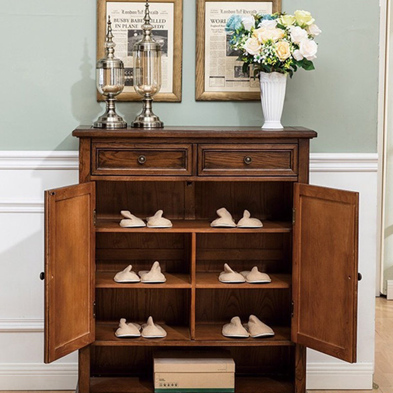 Armoire de rangement minimaliste à chaussures pour porte d'entrée