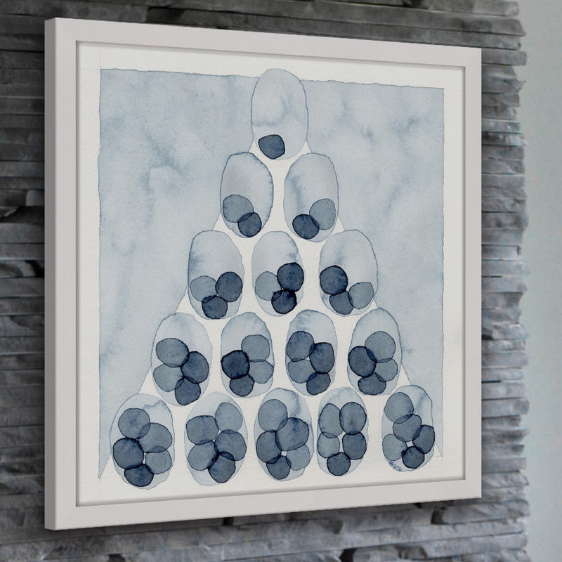 Nikki Galapon - Single Picture Frame Painting, 41cm H x 41cm W x 3.81cm D