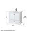 Ensemble de meuble-lavabo simple 36 "avec miroir Deborah-97694239-97694131-97694137