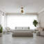Visual Comfort Fan Launceton 44 Indoor Ceiling Fan with Matte White ABS blades and Handheld Remote-1420663662