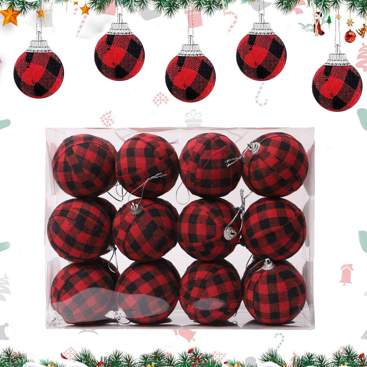 Large Plaid Ornament Balls - Pender & Peony - A Southern Blog