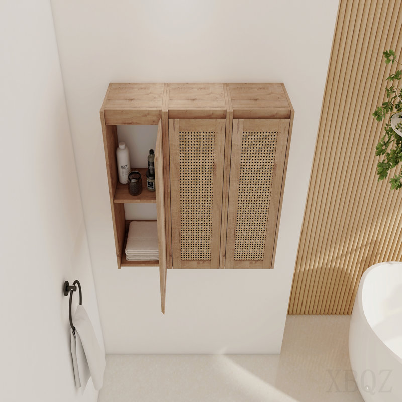 36" Bathroom Side Cabinet,Soft Close Doors,Float Mounting Design,(Kd-Packing)
