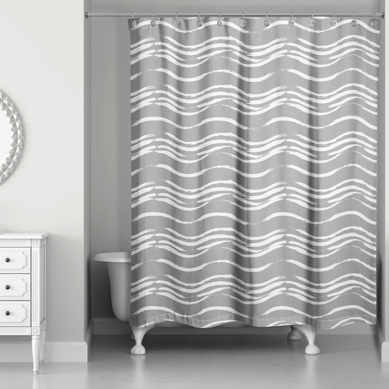 Rideau de douche Rosicela, Gris